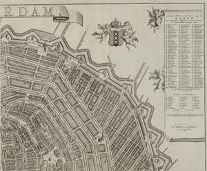 Mappa di Amsterdam di Gerrit de Broen da Gerrit de Broen